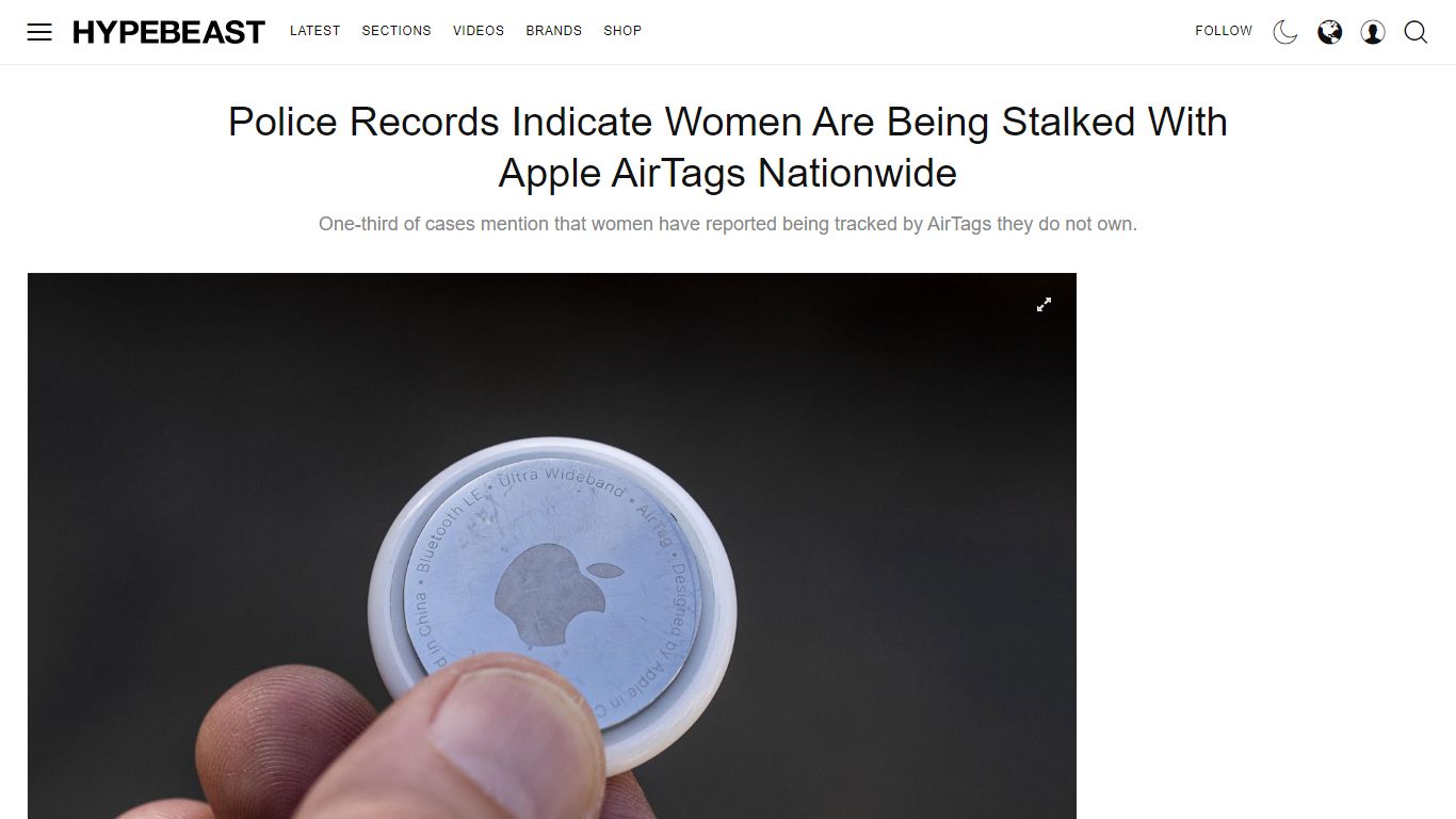 Police Records Indicate Women Are Being Stalked With Apple AirTags ...